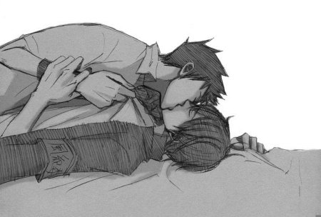 Яой арты карандашом