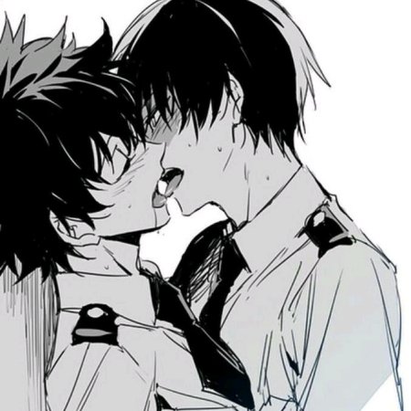 Аниме парни поцелуй