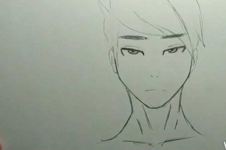 Поэтапное рисование аниме парней