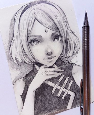Аниме рисунки карандашом