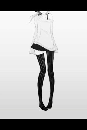 Девушка арт в полный рост