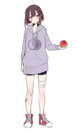 Рисунок аниме в полный рост