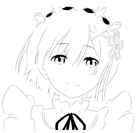 Рем Ре Зеро карандашом