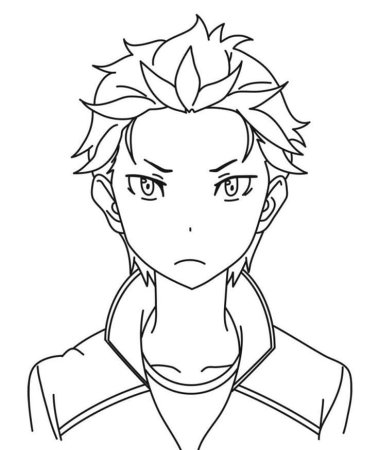 Субару карандашом Ре Зеро