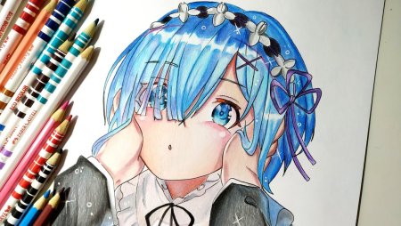 Рем Ре Зеро для срисовки