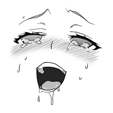 Скетчи аниме ахегао