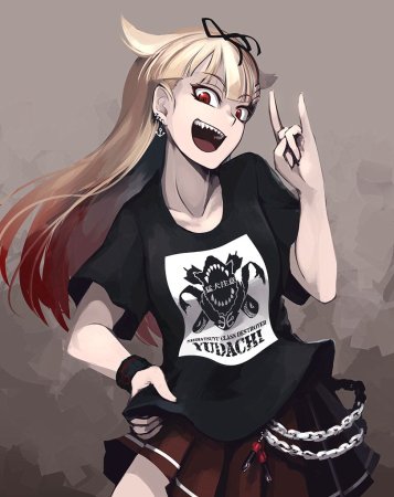 Аниме девушка модная
