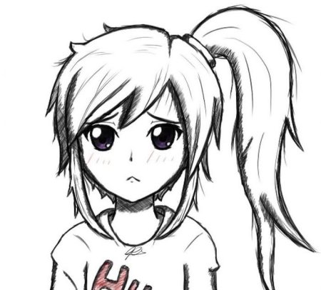 Аниме рисунки карандашом