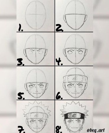 Рисунки для срисовки аниме