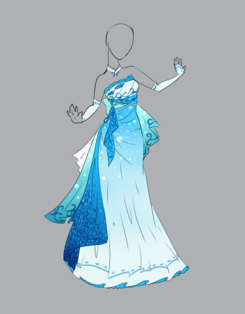 Красивые платья для рисования