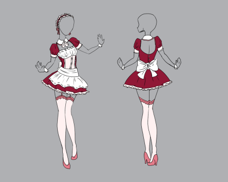 Платья для рисования аниме