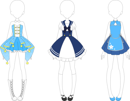 Аниме платья простые