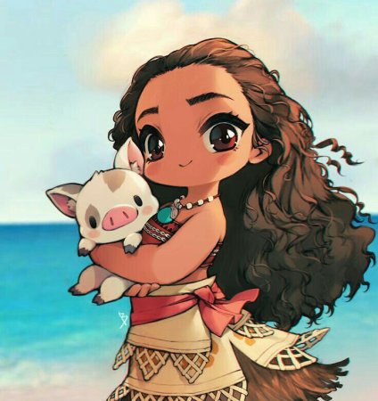 Принцессы Дисней Моана аниме