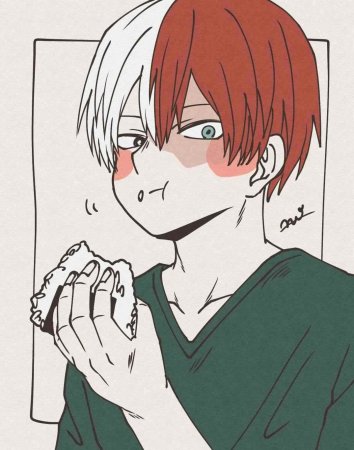 Срисовки аниме моя геройская Академия Тодороки