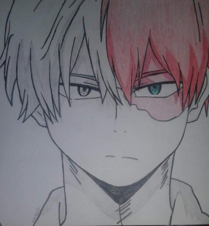 Шото Тодороки рисунок