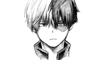 Тодороки черно белый