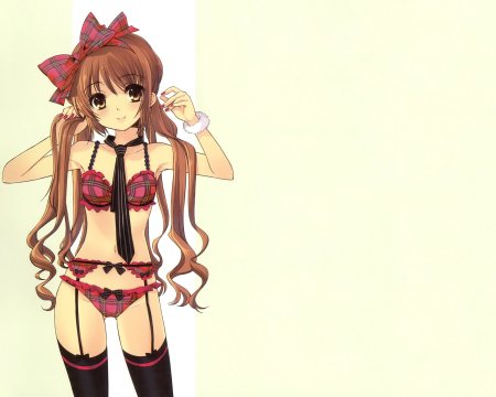 Аниме девушки в белье