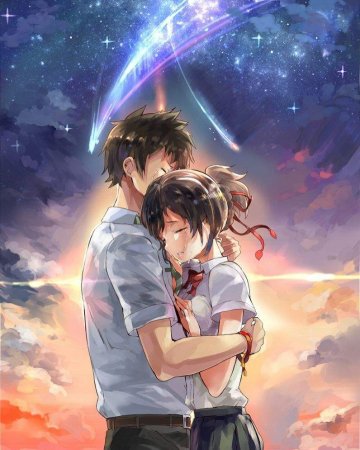 Твоё имя аниме поцелуй