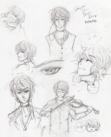 Шу Сакамаки скетч