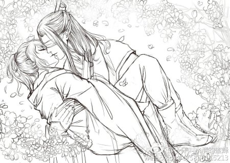 Раскраска аниме романтика