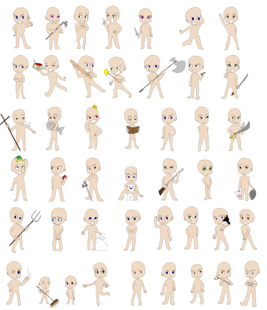 Манекены в разных позах для рисования