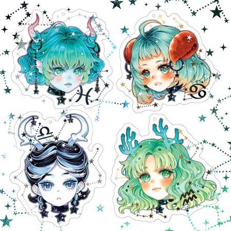 Знаки зодиака в стиле аниме