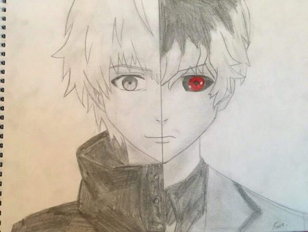 Аниме Токийский гуль для срисовывания