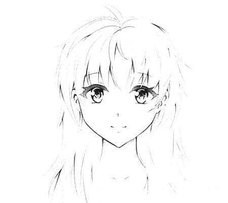 Лицо для рисования аниме