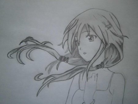 Аниме рисунки на листочке карандашом