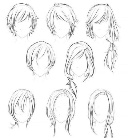 Аниме причёски женские