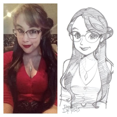 Портреты людей в мультяшном стиле