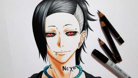 Ута Токийский гуль рисунки