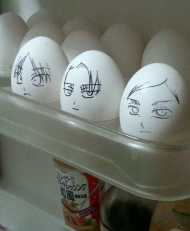 Аниме яйца на Пасху