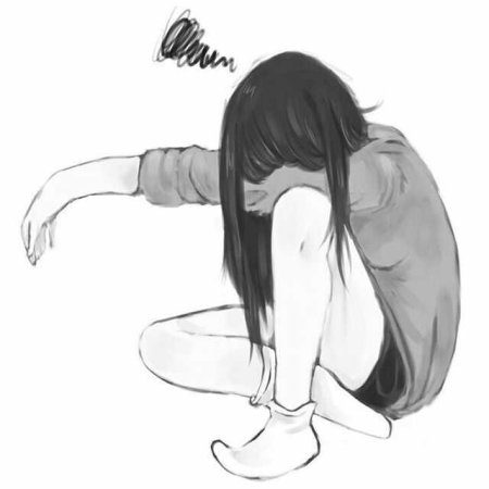 Аниме для срисовки грустные