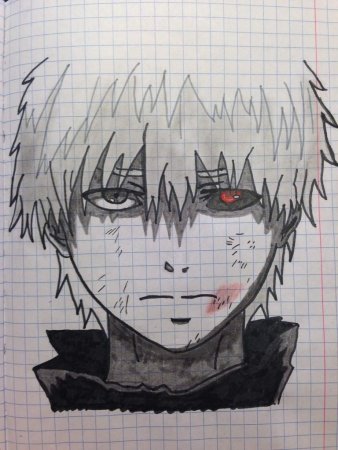 Канеки Кен рисовка