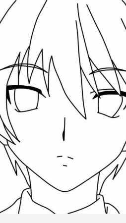 Контуры для рисования аниме