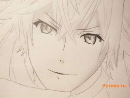 Шу Сакамаки черно белый