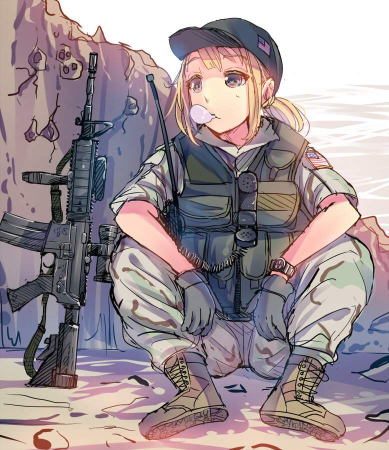 Американский солдат аниме