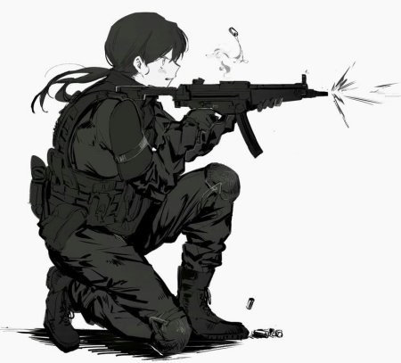 Аниме солдат