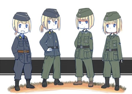 Немецкий солдат аниме