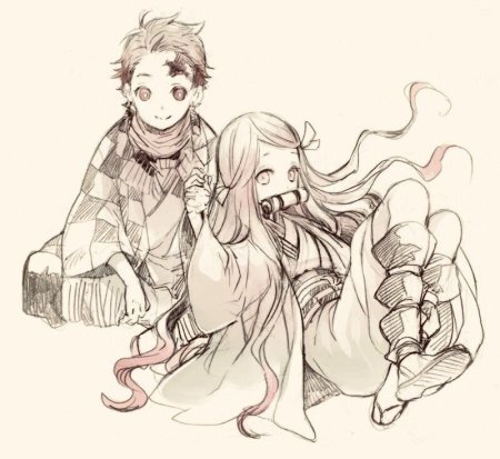 Клинок рассекающий демонов Незуко и Танжиро