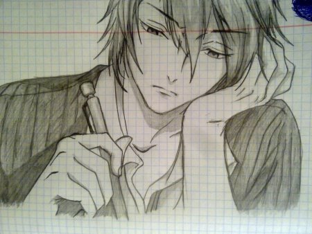 Рисунки аниме парней