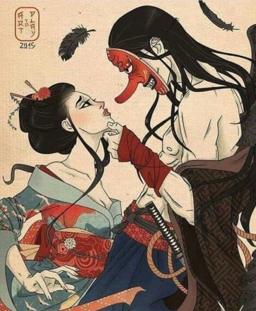 Тэнгу японская мифология картина