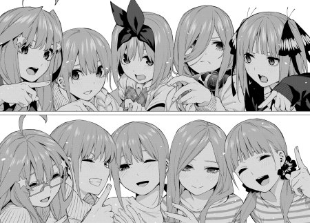 Мику пять невест Манга