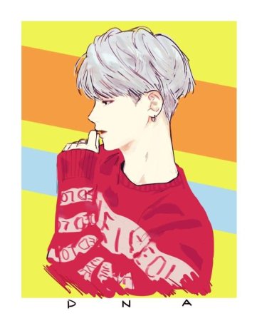 БТС Юнги anime