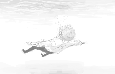 Аниме прыжок с крыши парнем