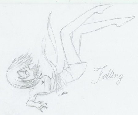 Падающий человек для срисовки