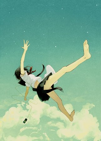 Девушка падает