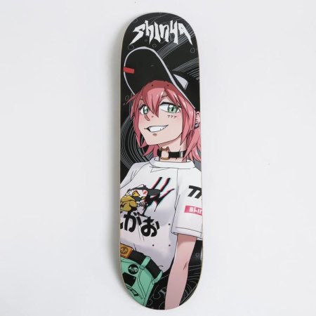 Скейтборд с аниме принтом