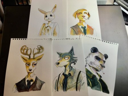 Рисунки аниме Выдающиеся звери